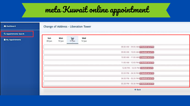 Meta Kuwait Online Appointment