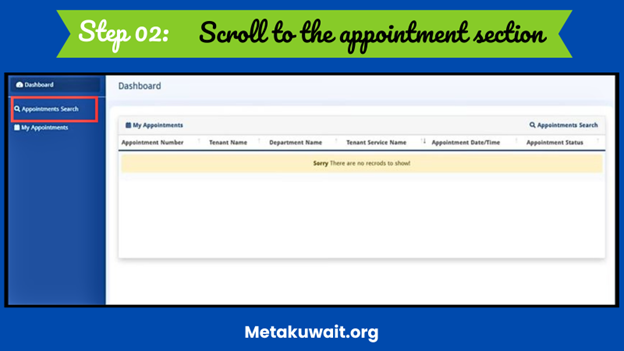 Meta Kuwait Appointment Section