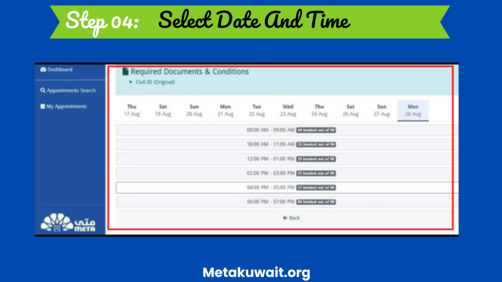 Select Date And Time