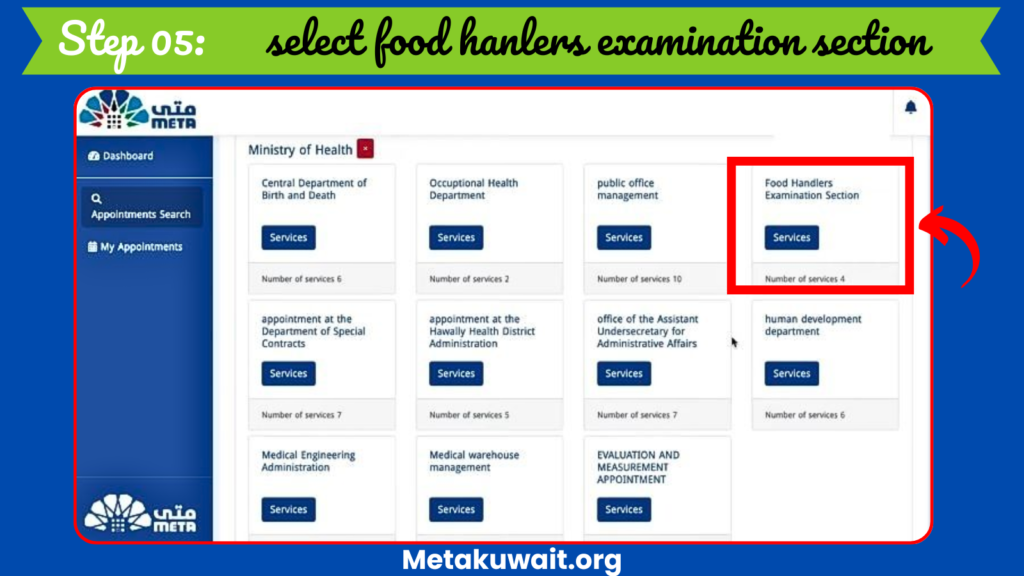 food handlers and examination