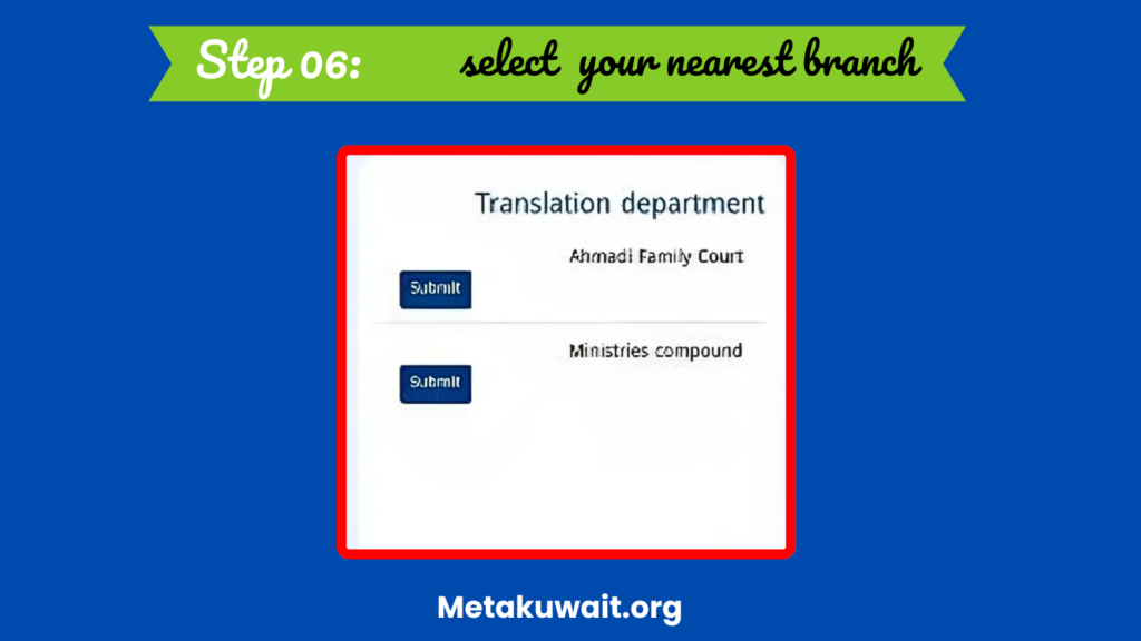 Select Branch Select Branch